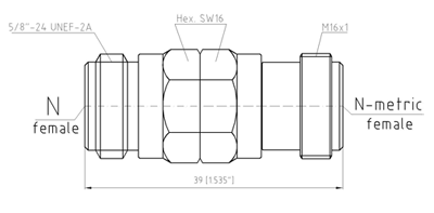 Переход коаксиальный Spectrum 8001-6F61-02