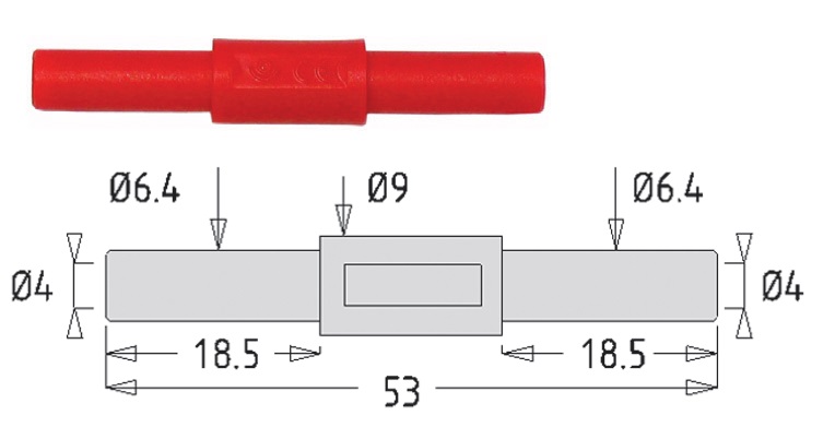 Адаптер 3310-IEC-Bl (синий)