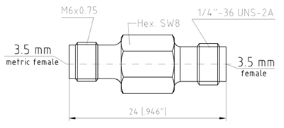 Переход коаксиальный Spectrum 8001-9F92-02