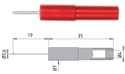 Наконечник ADA35/NEEDLE0.6-Bl (синий)